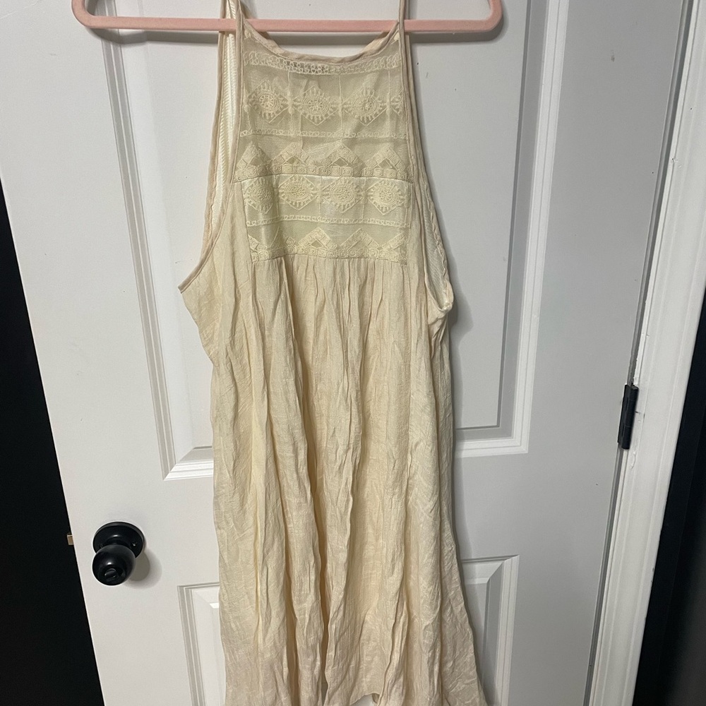 Vici Ivory Lace Detail Dress